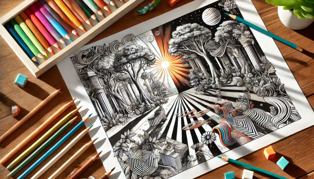 Shadow Coloring Pages